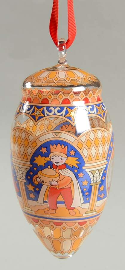 Annual Crystal Pine Cone Ornament Three Magi - Boxed by Hutschenreuther-1