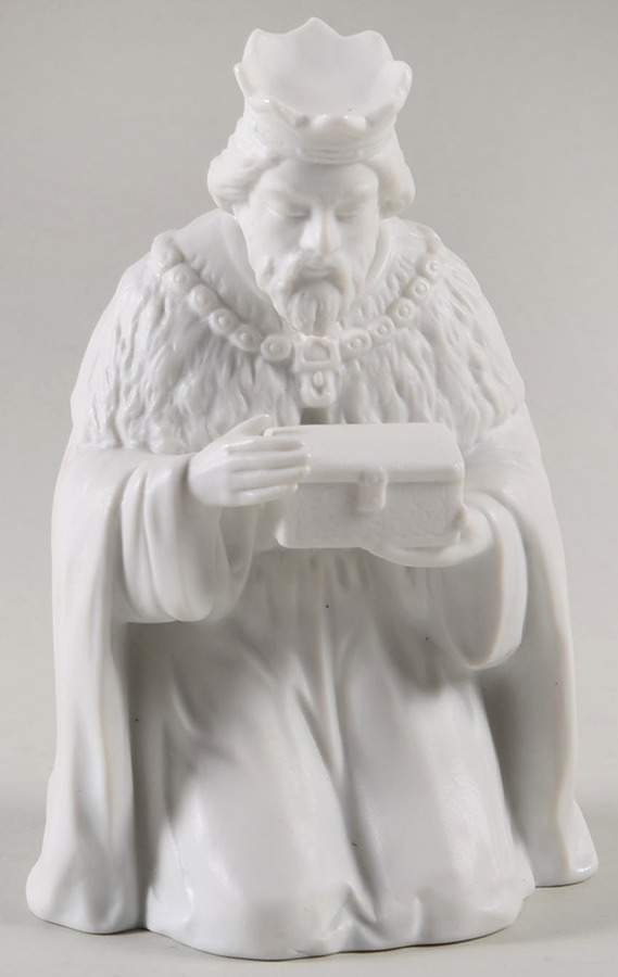 Homco Nativity-White Wise Man With Box - No Box by Homco-1