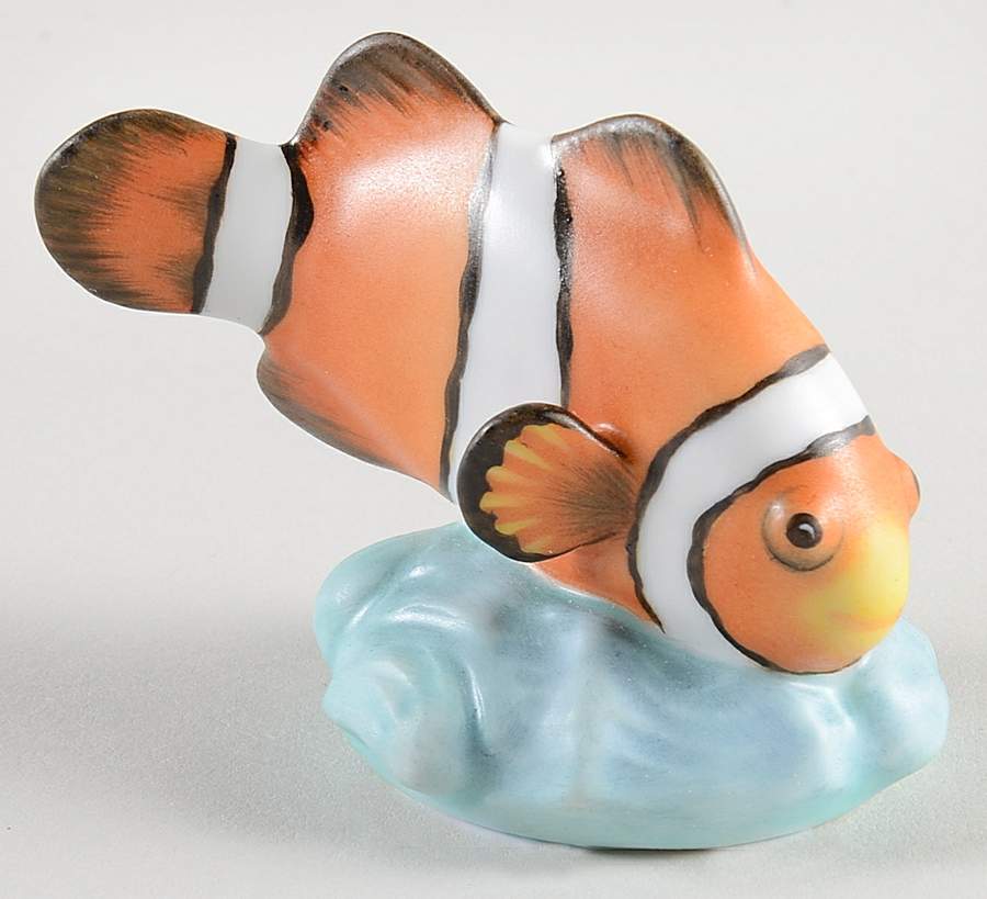 Treasures of the Sea Clown Fish - Natural - No Box by Herend-1