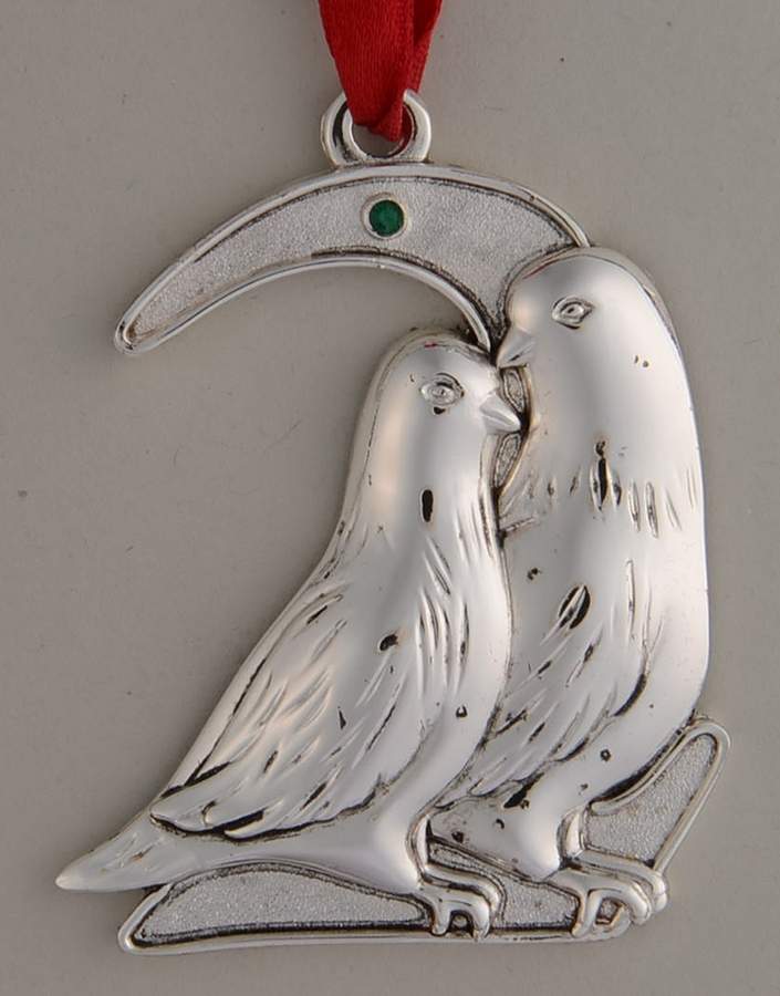 Twelve Days of Christmas Ornament Number Two-Turtle Doves - No Box by Harvey Lewis-1