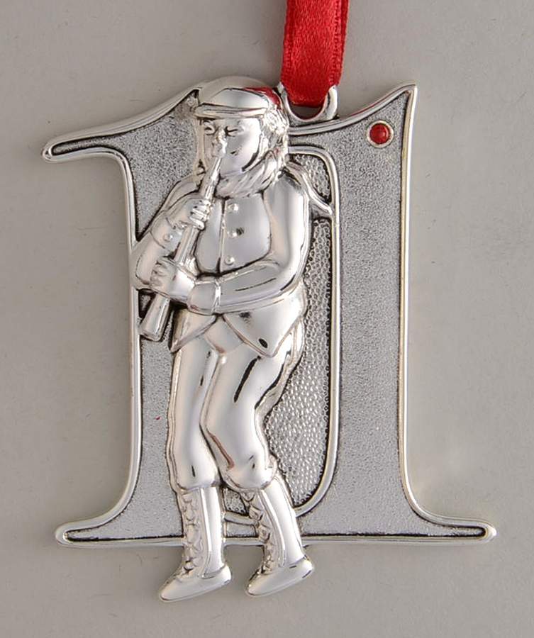 Twelve Days of Christmas Ornament Number Eleven-Pipers Piping - No Box by Harvey Lewis-1