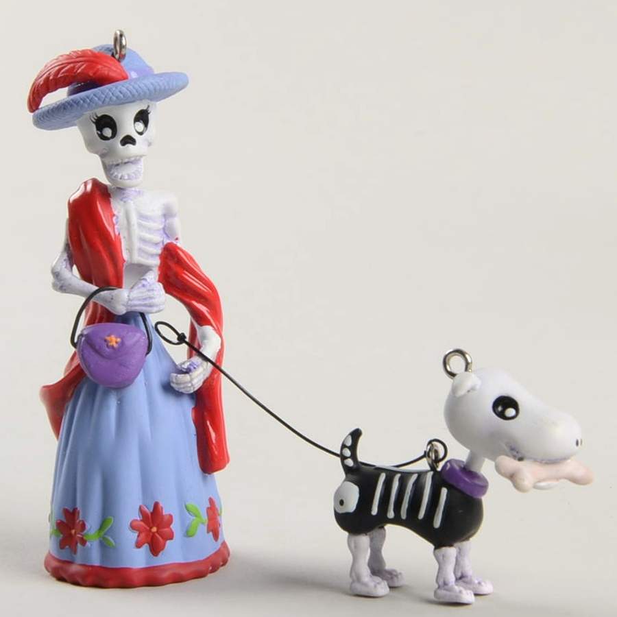 Hauntington Collection Ms. Bonnie And Bones - No Box by Hallmark Gold Crown-1