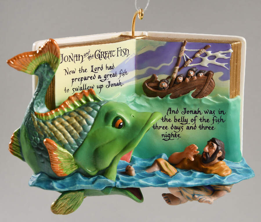 Favorite Bible Stories Jonah And The Great Fish - No Box by Hallmark Gold Crown-1
