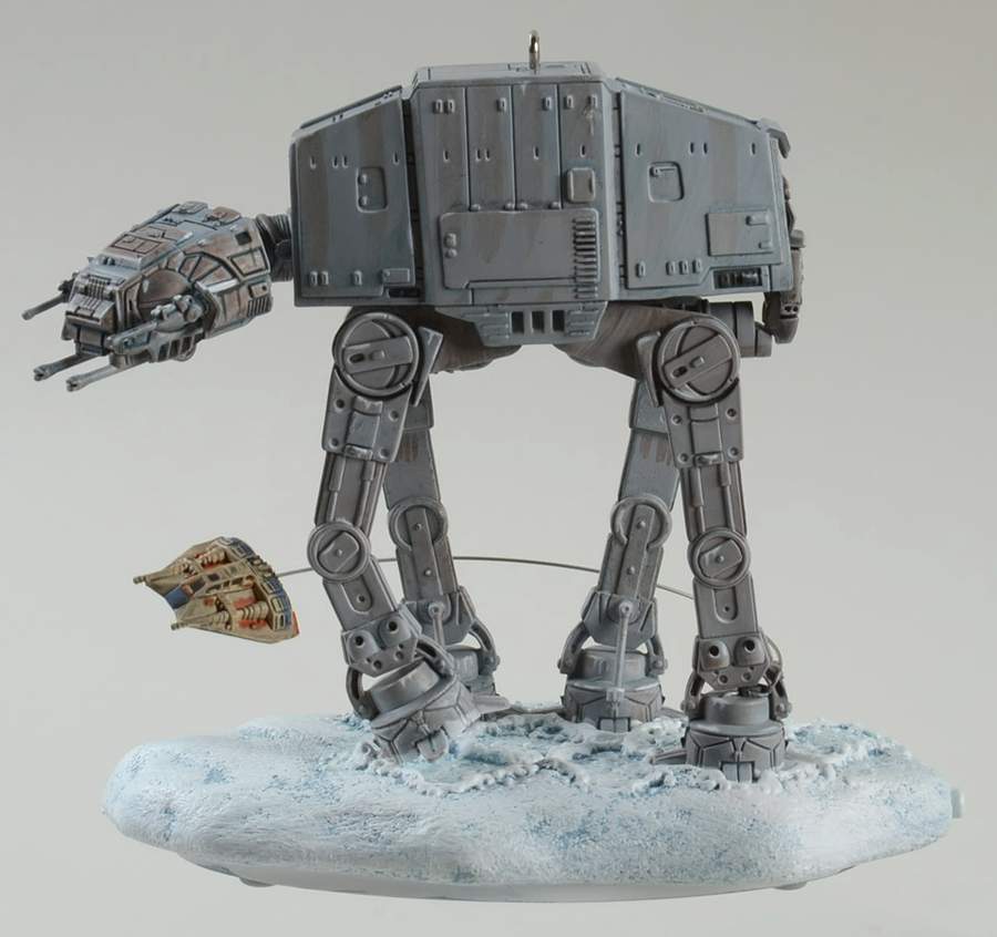 Star Wars-The Empire Strikes Back 2006 Imperial At At And Rebel Snowspeede - Boxed by Hallmark Gold Crown-1