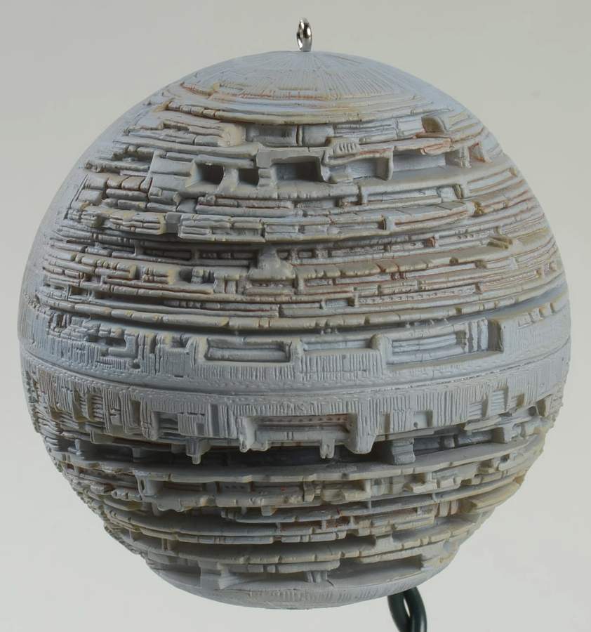 Star Wars-Return of the Jedi 2002 Death Star  - No Box by Hallmark Gold Crown-1