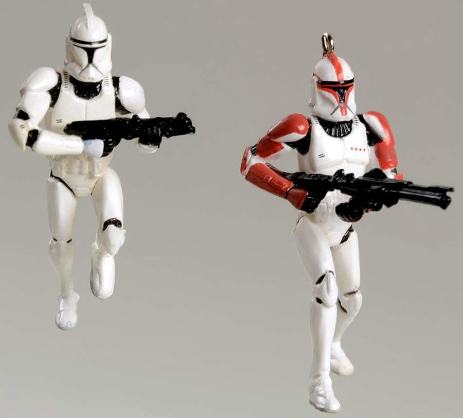 Star Wars-Attack of the Clones 2003 Clone Troopers-Miniatures - Boxed by Hallmark Gold Crown-1