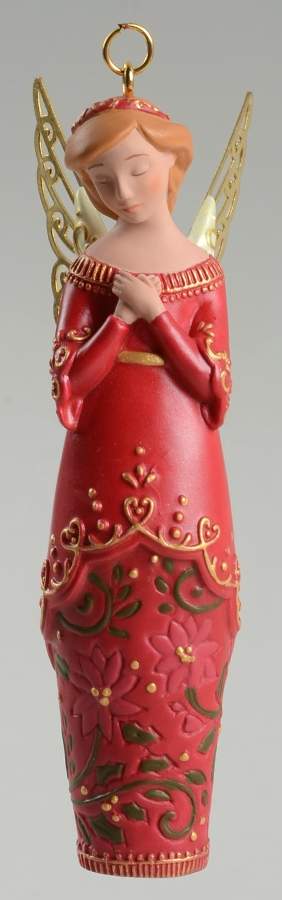 Joyful Tidings Cordelia-Love-Red-Caucasian - Boxed by Hallmark Gold Crown-1