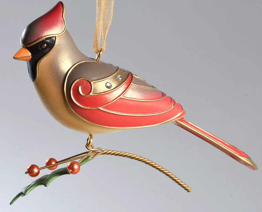 Beauty of Birds Lady Cardinal - Ltd Edition - Boxed by Hallmark Gold Crown-1