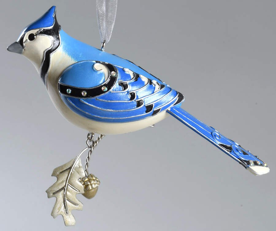 Beauty of Birds 2007-Blue Jay #3 - Boxed by Hallmark Gold Crown-1