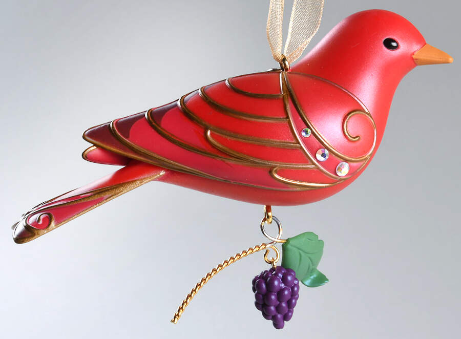 Beauty of Birds 2019-Summer Tanager #15 - No Box by Hallmark Gold Crown-1
