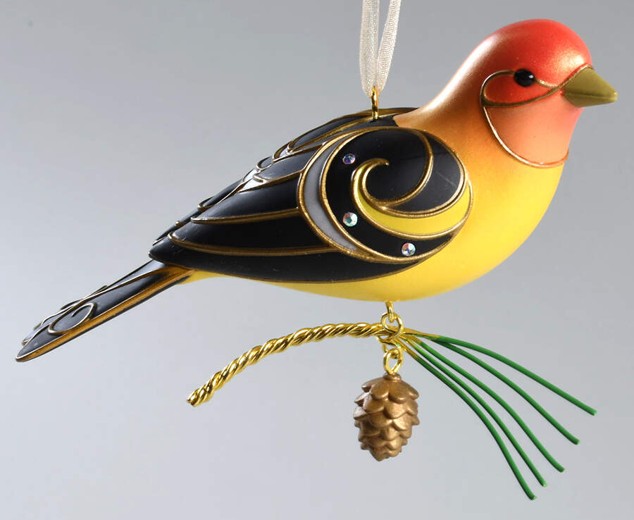 Beauty of Birds 2015-Western Tanager #11 - No Box by Hallmark Gold Crown-1