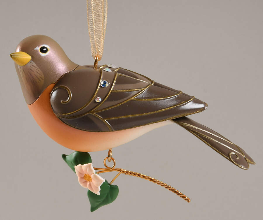 Beauty of Birds Lady Robin Ltd Edition - Boxed by Hallmark Gold Crown-1