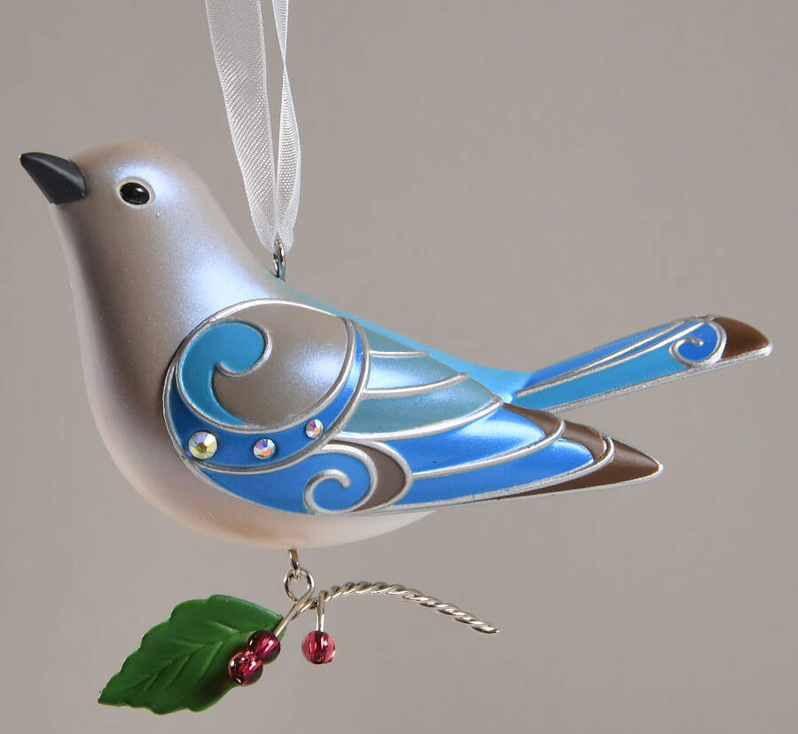 Beauty of Birds Lady Mountain Bluebird Ltd Edition - No Box by Hallmark Gold Crown-1