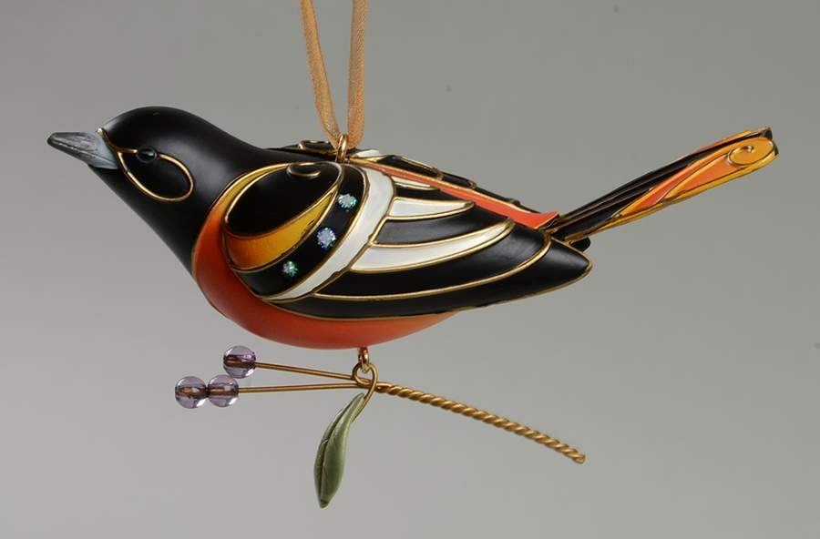 Beauty of Birds 2011-Baltimore Oriole #7 - Boxed by Hallmark Gold Crown-1