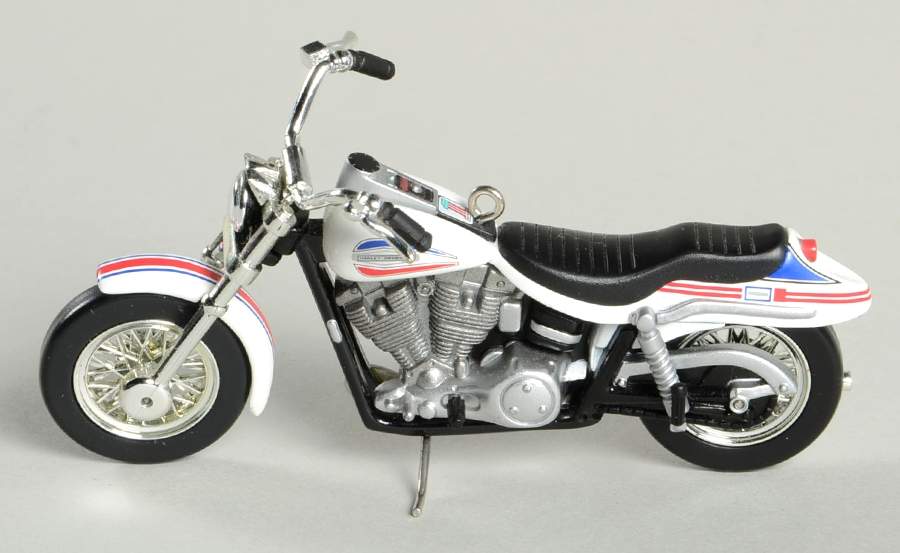 Harley Davidson-Motorcycle Milestones 2002 #4 - 1971 Fx1200 Super Glide - No Box by Hallmark Gold Crown-1