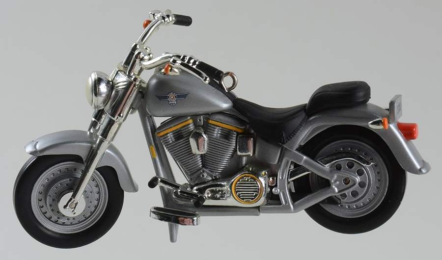 Harley Davidson-Motorcycle Milestones 2000 #2 - Fat Boy - Boxed by Hallmark Gold Crown-1