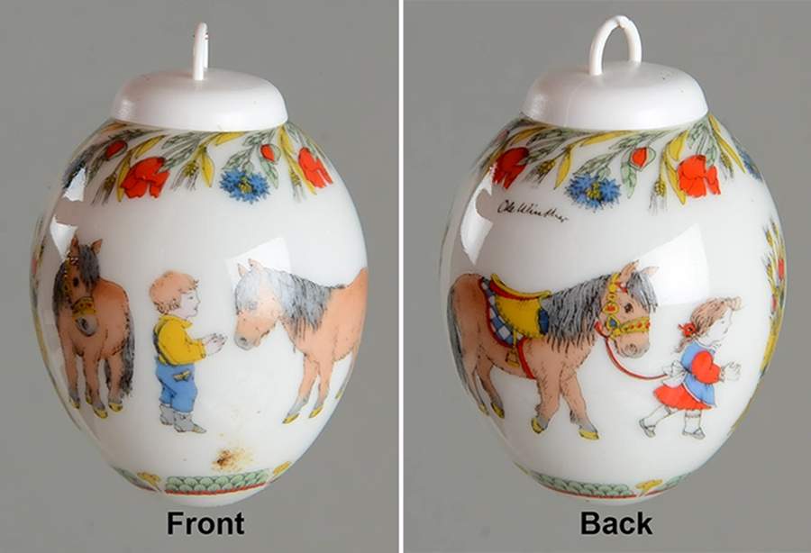 Annual China Spring Egg-Mini 1992 Egg - Boxed by Hutschenreuther-1