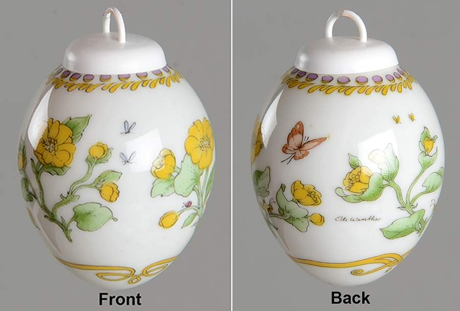 Annual China Spring Egg-Mini 1987 Egg - No Box by Hutschenreuther-1