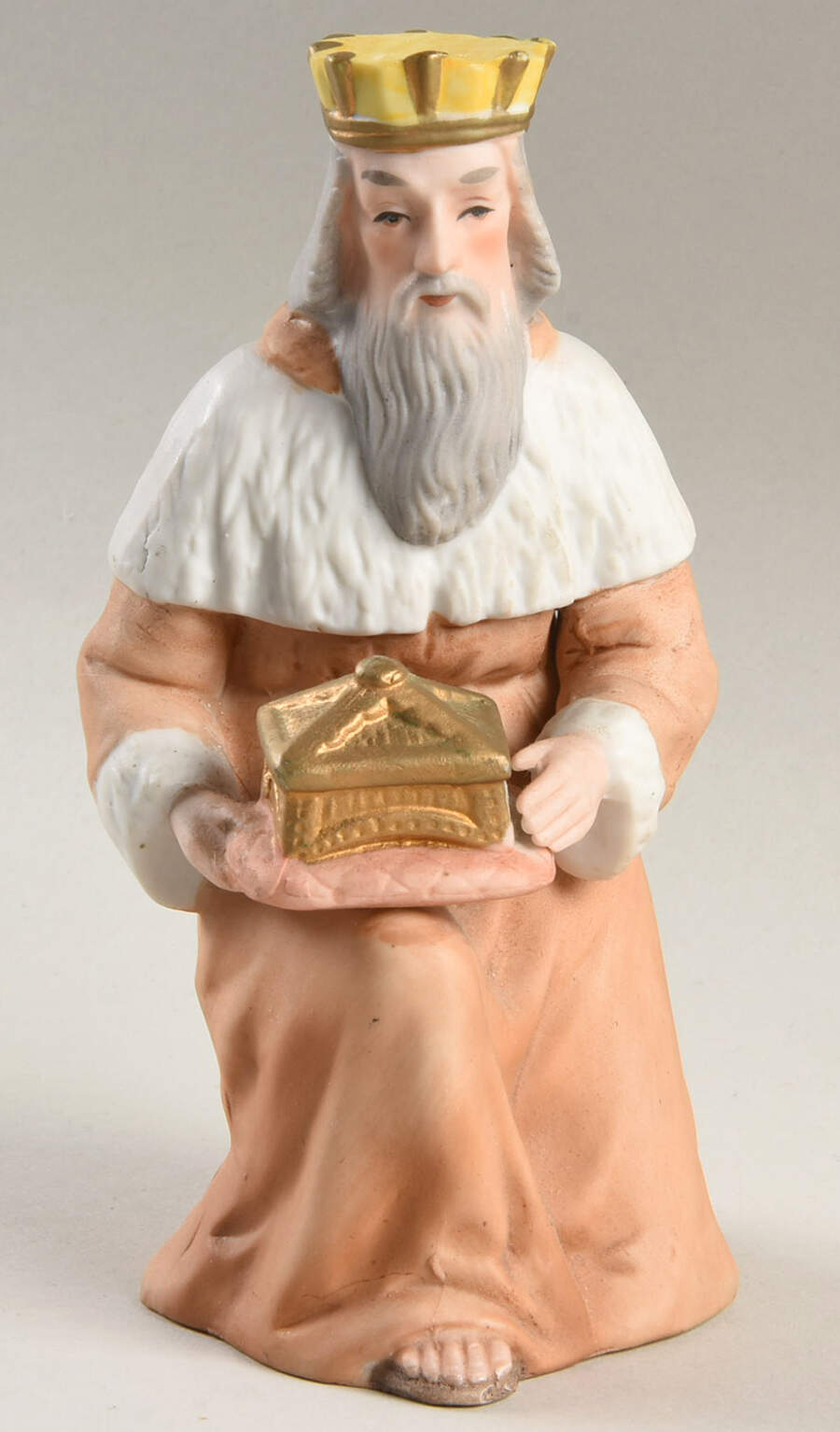 5599 Nativity Figurine Wise Man Kneeling With Box - No Box by Homco-1