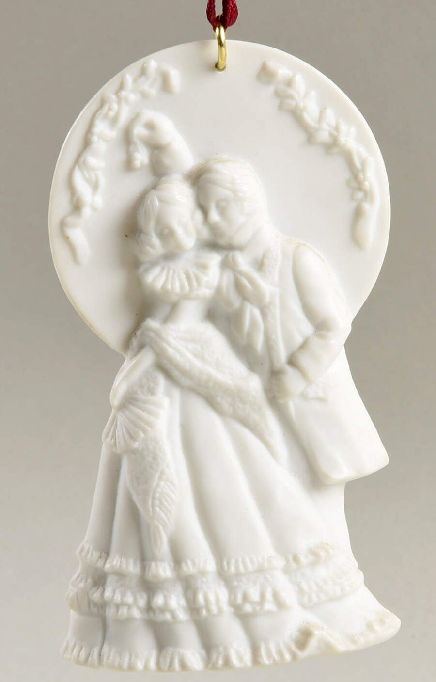 Portraits in Bisque Mistletoe Kiss - No Box by Hallmark Gold Crown-1