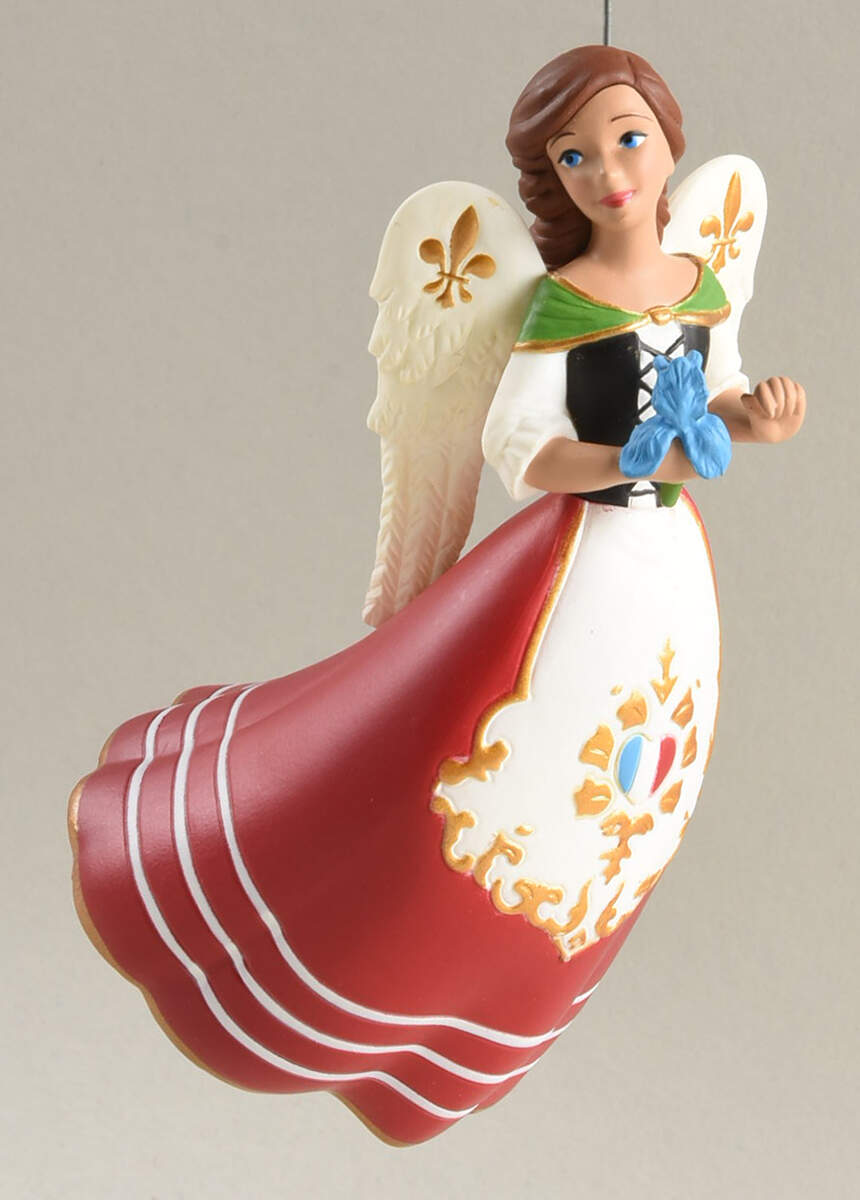 Angels Around the World 2016-#6-France - Boxed by Hallmark Gold Crown-1