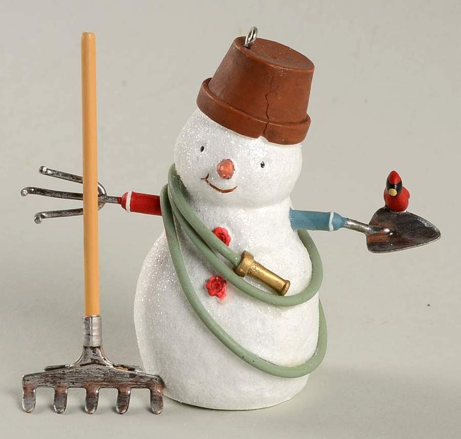 Snowmen of Winter Garden Getting Ready To Garden - Boxed by Hallmark Gold Crown-1