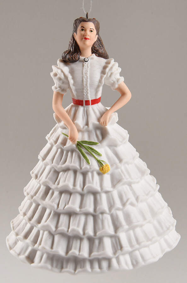 Gone with the Wind Scarlett's White Dress-2014 - Boxed by Hallmark Gold Crown-1