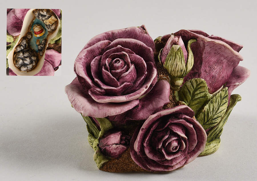Lord Byron's Harmony Garden Double Violet Rose - Boxed by Harmony Kingdom-1
