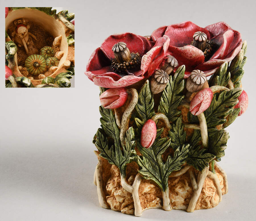 Lord Byron's Harmony Garden Poppy - Boxed by Harmony Kingdom-1