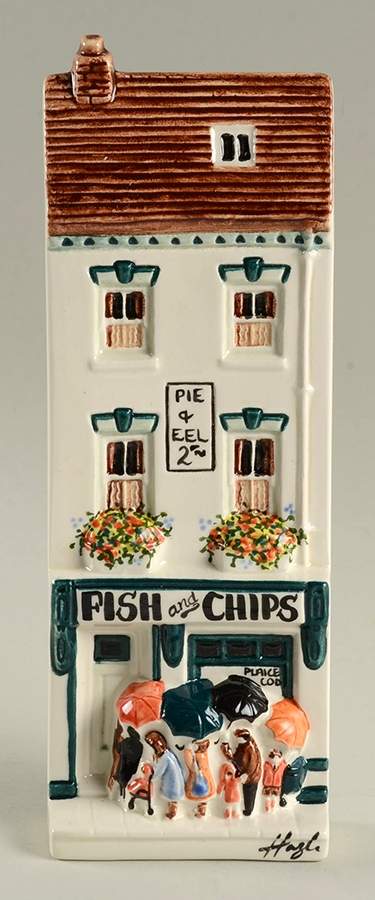 A Nation of Shopkeepers Fish And Chips - Boxed by Hazle Ceramics-1