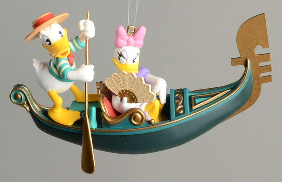 Romantic Vacations Donald & Daisy In Venice-1998 - No Box by Hallmark Gold Crown-1