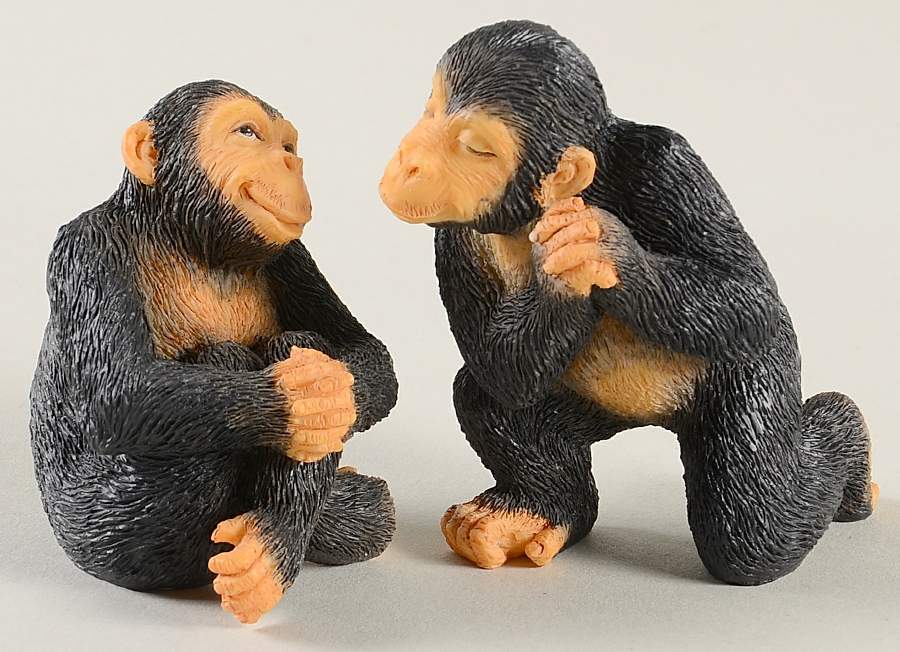 Noah's Endearing Mates Chimpanzee Mates - No Box by Hamilton Collection-1