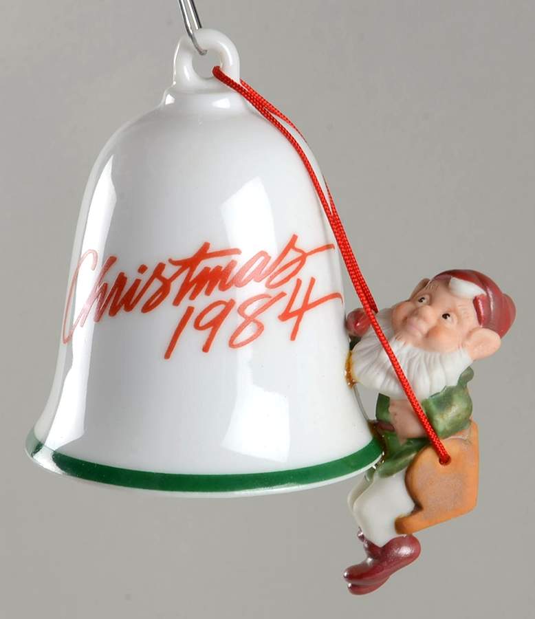 Bellringers 1984-#6/Final-Elfin Artist - Boxed by Hallmark Gold Crown-1