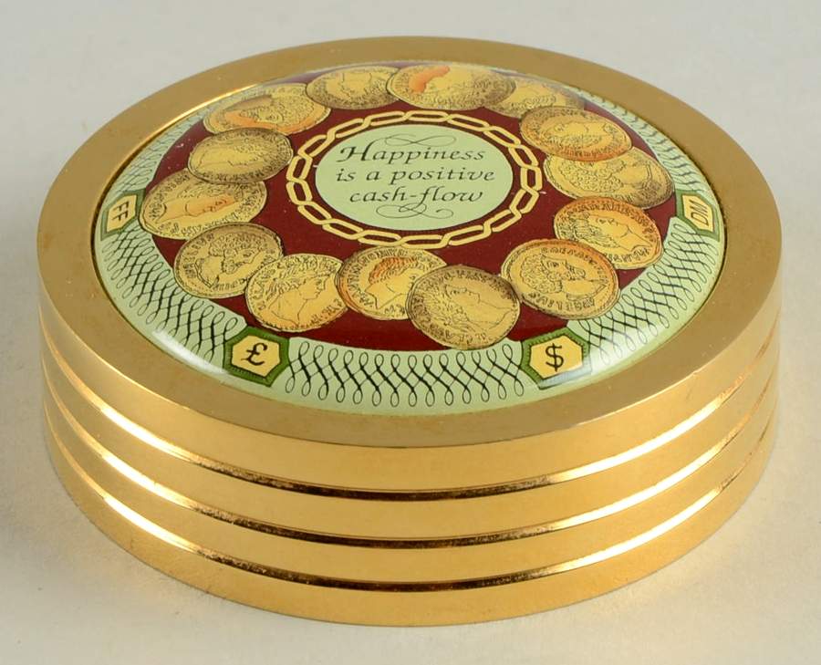 Halcyon Days Paperweights Happiness Is A Positive Cash-Flow - No Box by Halcyon Days-1