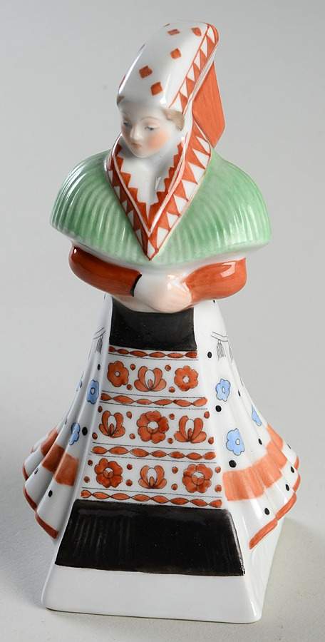 Wedding Party Hungarian Peasant Woman - No Box by Herend-1