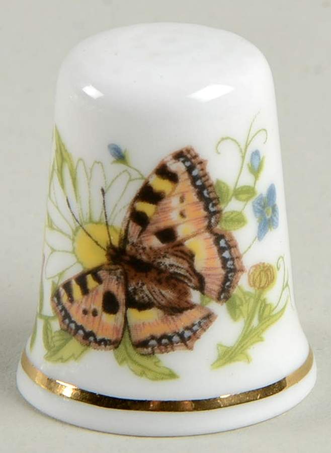 The British Butterflies Thimbles Small Tortoiseshell - No Box by Hammersley-1