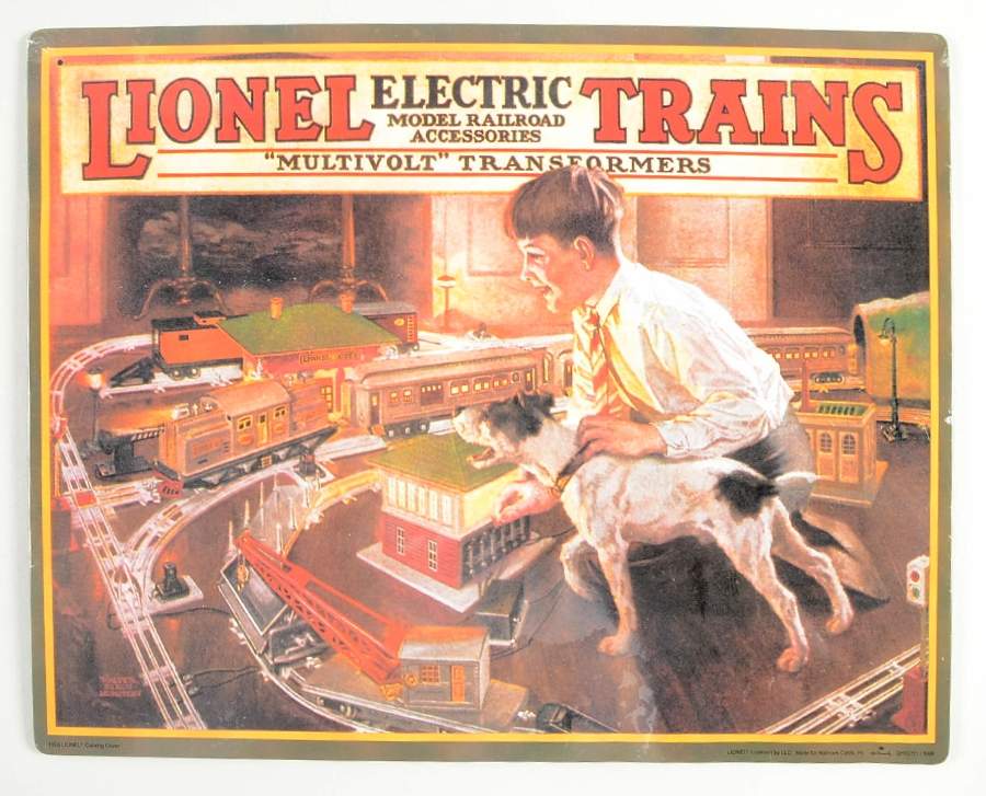 Catalog Cover Tin Signs 1926 Lionel Catalog Cover - No Box by Hallmark Gold Crown-1