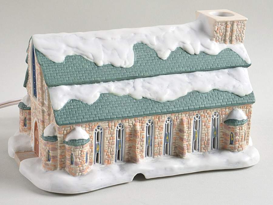 Rockwell's Holiday Memories: Stockbridge Town Church - No Box by Hawthorne Village-1