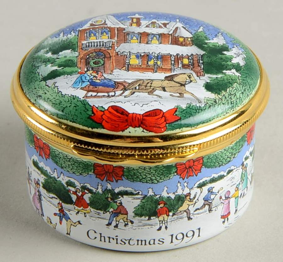 Neiman Marcus Christmas Box 1991-Christmas - Boxed by Halcyon Days-1
