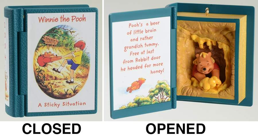 Winnie the Pooh Books A Sticky Situation-2004 - Boxed by Hallmark Gold Crown-1