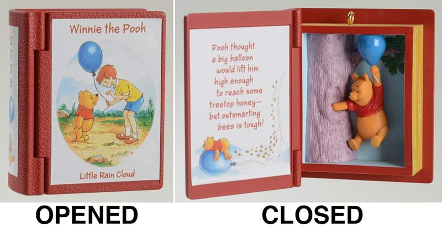 Winnie the Pooh Books Little Rain Cloud-2003 - No Box by Hallmark Gold Crown-1