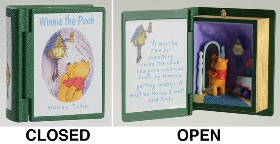 Winnie the Pooh Books Honey Time-1999 - No Box by Hallmark Gold Crown-1