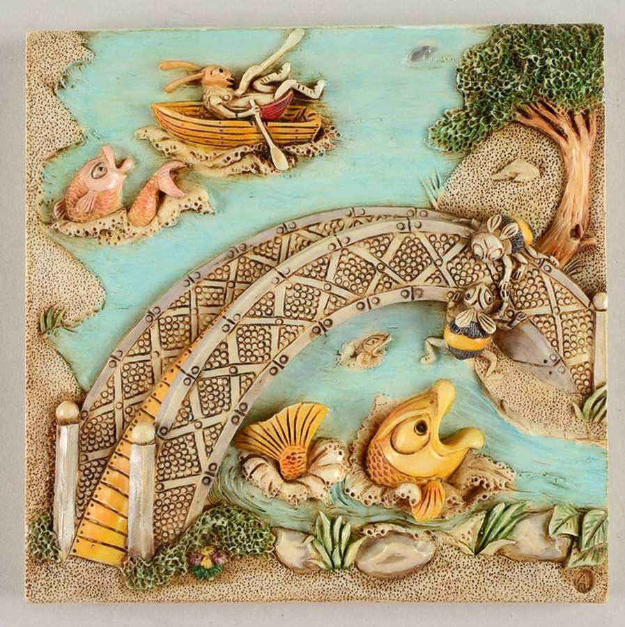 Byron's Secret Garden-Picturesque Bumble's Bridge - No Box by Harmony Kingdom-1