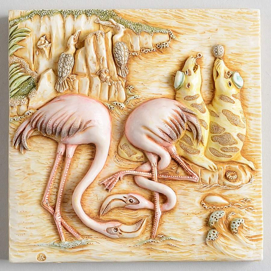 Noah's Park-Picturesque Flamingo East - Boxed by Harmony Kingdom-1