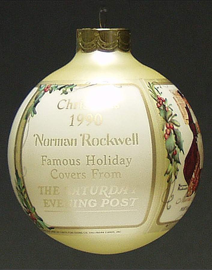 Norman Rockwell Art 1990-Norman Rockwell - Boxed by Hallmark Gold Crown-1
