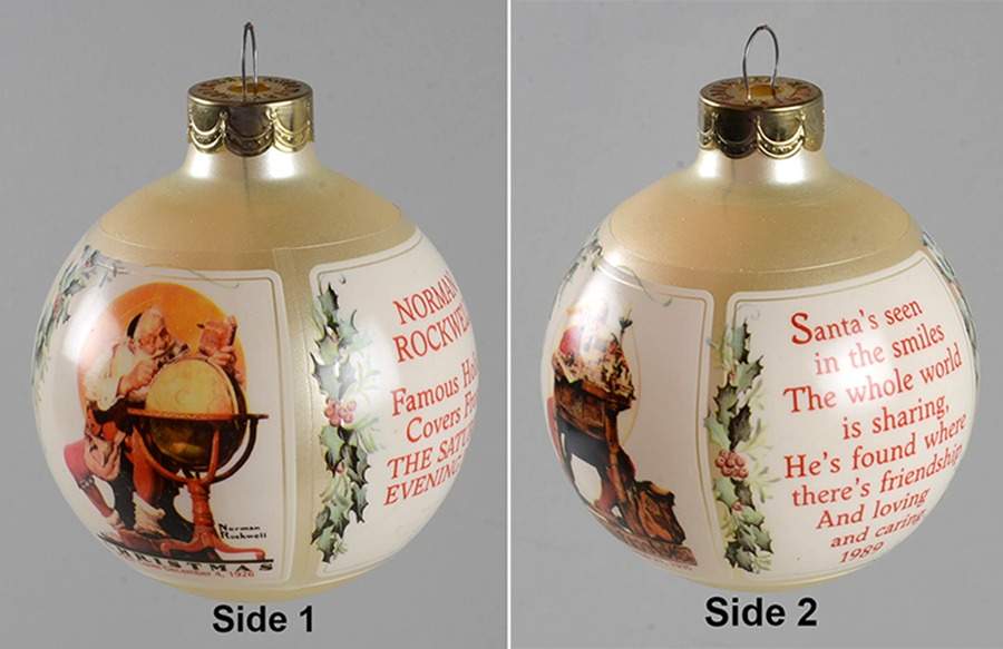 Norman Rockwell Art 1989-Norman Rockwell - Boxed by Hallmark Gold Crown-1