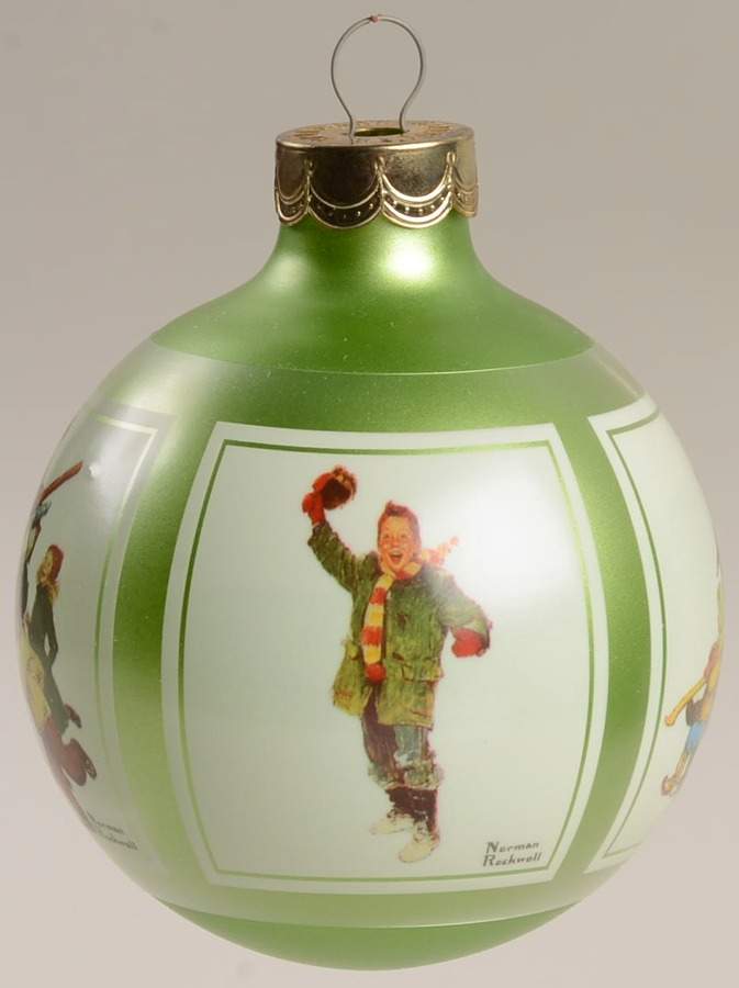 Norman Rockwell Art 1986-Norman Rockwell - Boxed by Hallmark Gold Crown-1