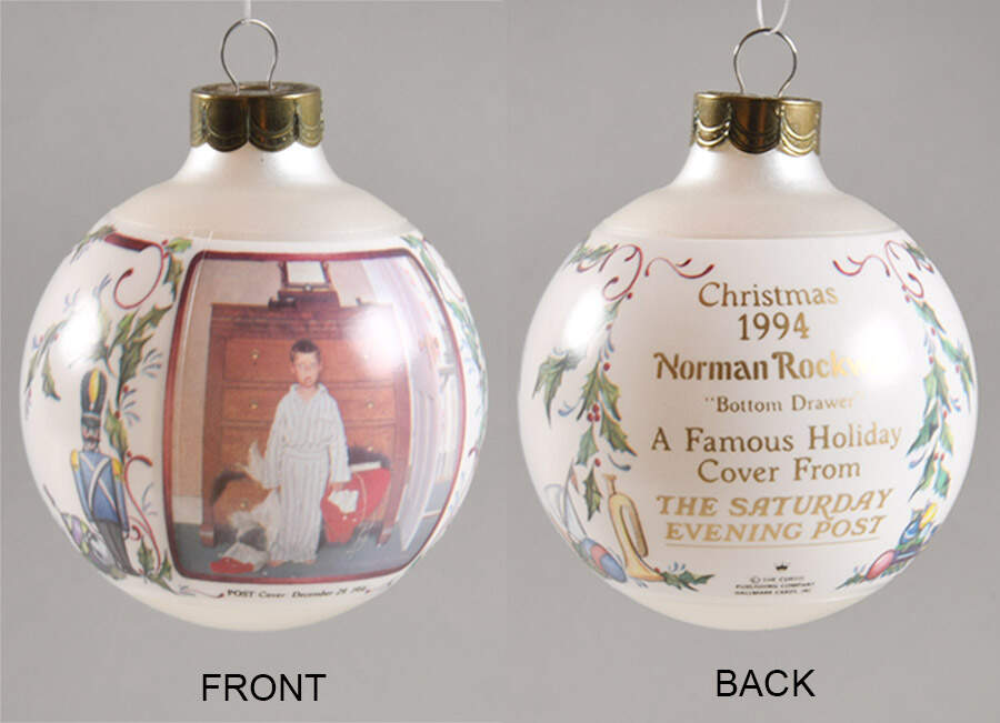 Norman Rockwell Art 1994-Norman Rockwell - Boxed by Hallmark Gold Crown-1