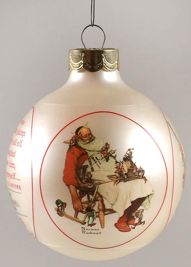 Norman Rockwell Art 1985-Norman Rockwell - Boxed by Hallmark Gold Crown-1