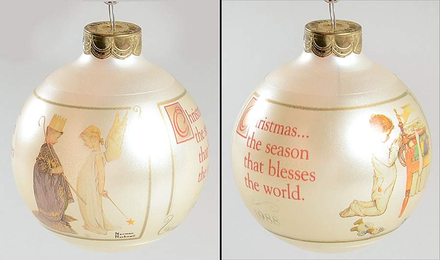 Norman Rockwell Art 1988-Norman Rockwell - Boxed by Hallmark Gold Crown-1